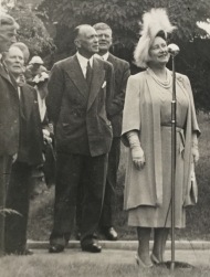The Queen speaking in 1950